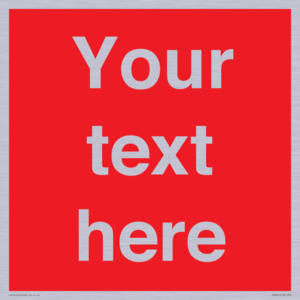 Custom Prohibition: Blank (red) sign